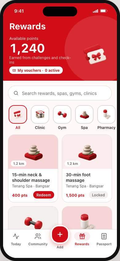 MedBuk+ points, perks and rewards